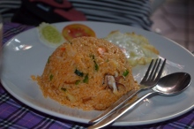 Smažená rýže s mořskými plody